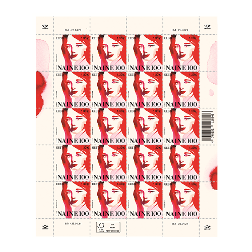 Estonia Estland Estonie 2024 Magazine Eesti Naine 100 Estonian woman sheetlet MNH