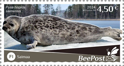 Finland 2024 Water fauna Seal Saimaan norppa national parks Europa BeePost stamp MNH