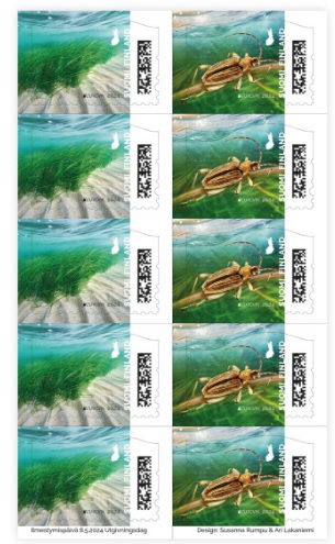 Finland Finnland Finlande 2024 Europa CEPT Underwater fauna & flora booklet / sheetlet MNH