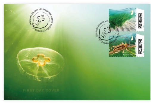 Finland Finnland Finlande 2024 Europa CEPT Underwater fauna & flora FDC