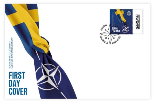 Finland Finnland Finlande 2024 Sweden's entry into NATO Posti FDC