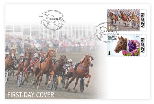 Finland Finnland Finlande 2024 100 years of Royal trots Horses FDC