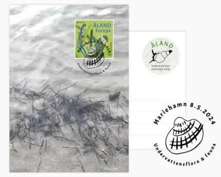 Aland islalnds Åland Finland 2024 Europa CEPT Underwater fauna & flora Maxicard