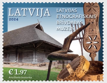 Latvia Lettland Lettonie 2024 Open air ethnography museum stamp MNH