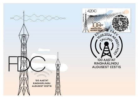 Estonia Estland Estonie 2024 100th anniversary of the first radio broadcast in Estonia Omniva FDC