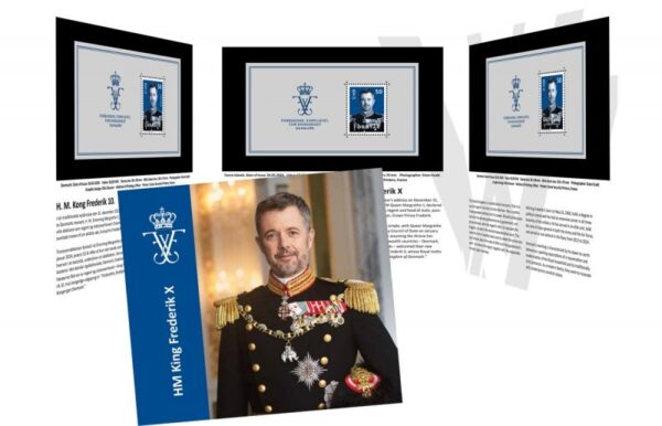 Denmark Faroe Islands Greenland 2024 King Frederik X joint issue booklet MNH