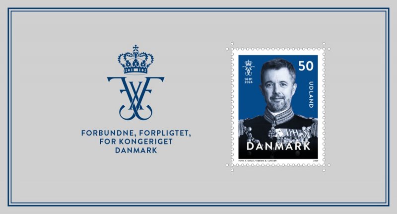 Denmark 2024 King Frederik X joint issue with Faroe Islands Greenland block MNH - Image 1