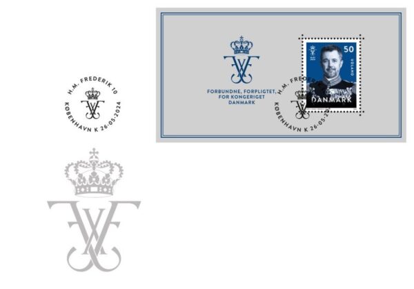 Denmark 2024 King Frederik X joint issue with Faroe Islands Greenland block FDC