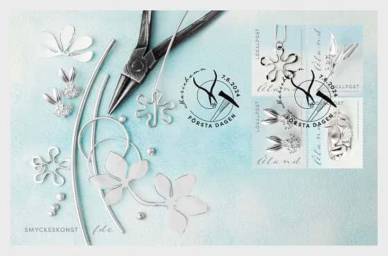 Aland islands Åland Finland 2024 Jewellery Art FDC