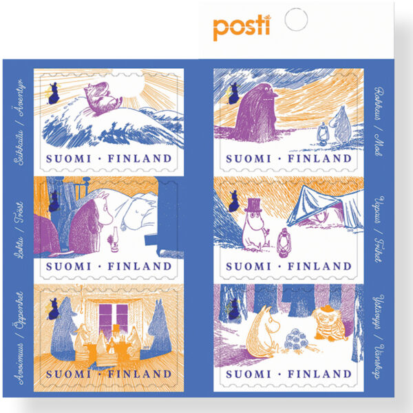 Finland Finnland Finlande 2019 Moomins Posti set of 6 stamps in booklet MNH
