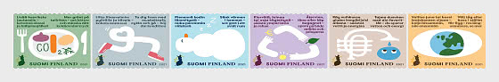 Finland Finnland Finlande 2021 Ecology Daily environmental actions set of 6 stamps in booklet MNH