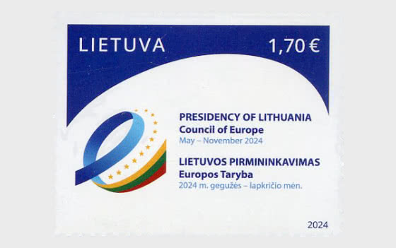 Lithuania Litauen Lituanie 2024 Lithuania's Presidency of the Council of Europe stamp MNH