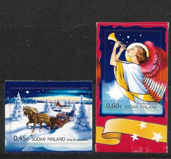 Finland Finnland Finlande 2002 Christmas set of 2 stamps MNH