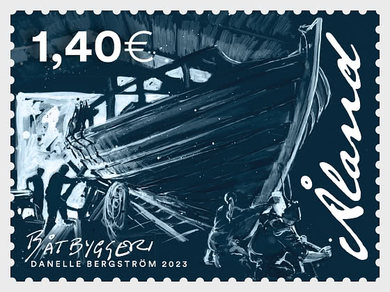 Aland Islands Åland Finland 2023 Shipbuilding stamp MNH