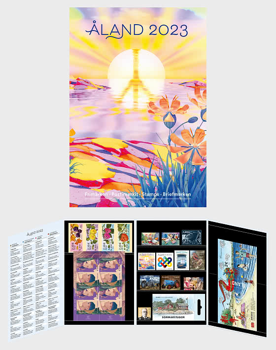 Aland islands Åland Finland 2023 Year Set Blocks and stamps MNH