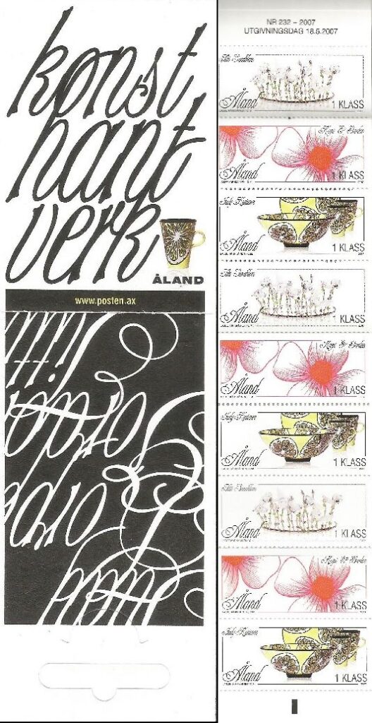 Aland Islands Åland Finland 2007 Traditional local design booklet MNH