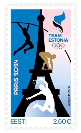 Estonia Estland Estonie 2024 Olympic Games Paris Olympics Omniva stamp MNH