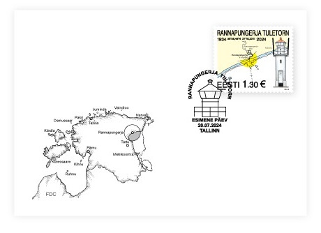 Estonia Estland Estonie 2024 Rannapungerja lighthouse FDC