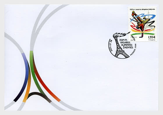 Lithuania Litauen Lituanie 2024 Olympic games Paris Olympics LP FDC