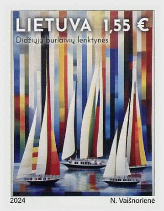 Lithuania Litauen Lituanie 2024 Regatta of Large Sailing Ships LP stamp MNH