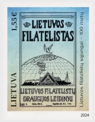 Lithuania Litauen Lituanie 2024 Lithuanian Philatelists Union 100 ann  LP stamp MNH