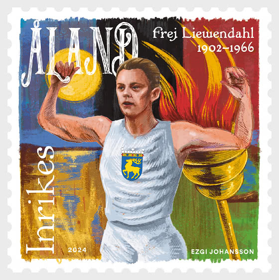 Aland islalnds Åland Finland 2024 Olympic games Paris Olympics stamp MNH