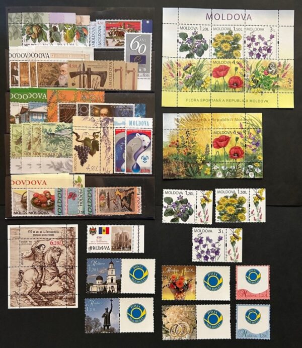 Moldova Moldavia Moldawien 2009 Year set all stamps and block's **