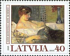 Latvia Lettland Lettonie 2005 Art Painting by Rozentals stamp MNH