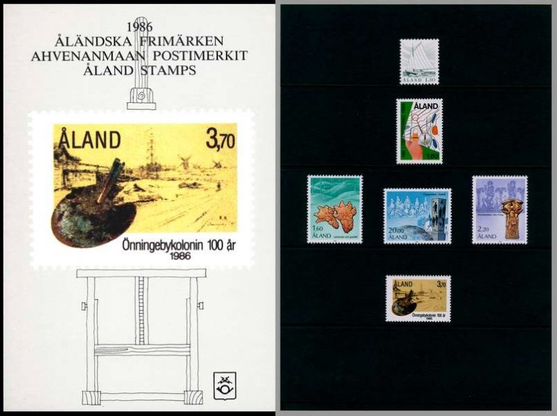 Aland Islands Åland Finland 1986 Stamps Year set MNH - Image 1