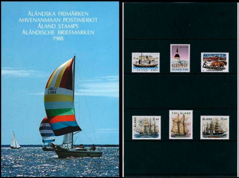 Aland Islands Åland Finland 1988 Stamps Year set MNH - Image 1