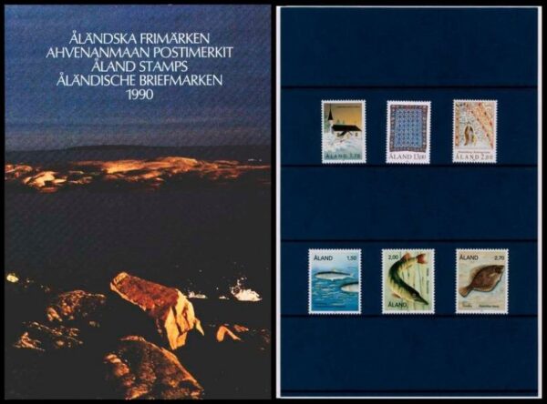 Aland Islands Åland Finland 1990 Stamps Year set MNH