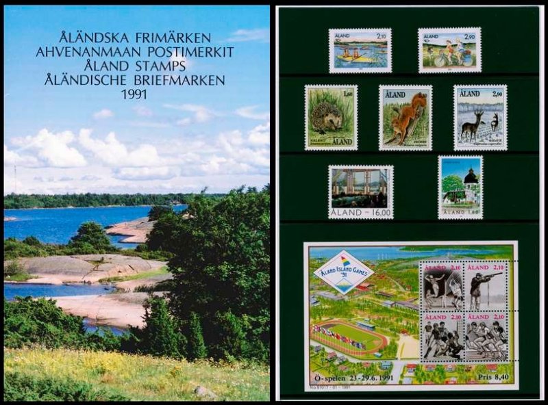 Aland Islands Åland Finland 1991 Stamps Year set MNH - Image 1