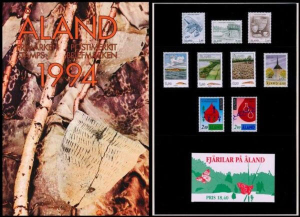 Aland Islands Åland Finland 1994 Stamps Year set MNH