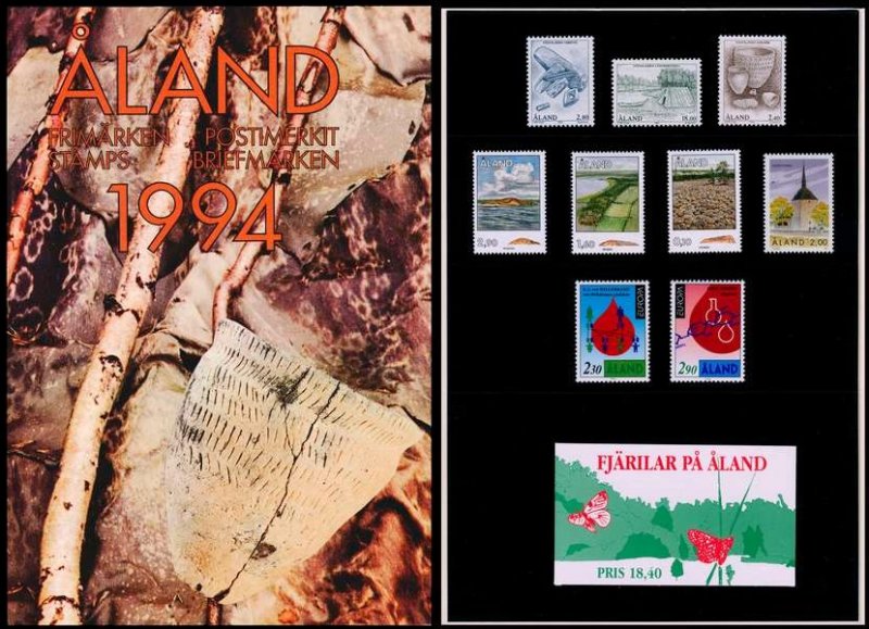 Aland Islands Åland Finland 1994 Stamps Year set MNH - Image 1