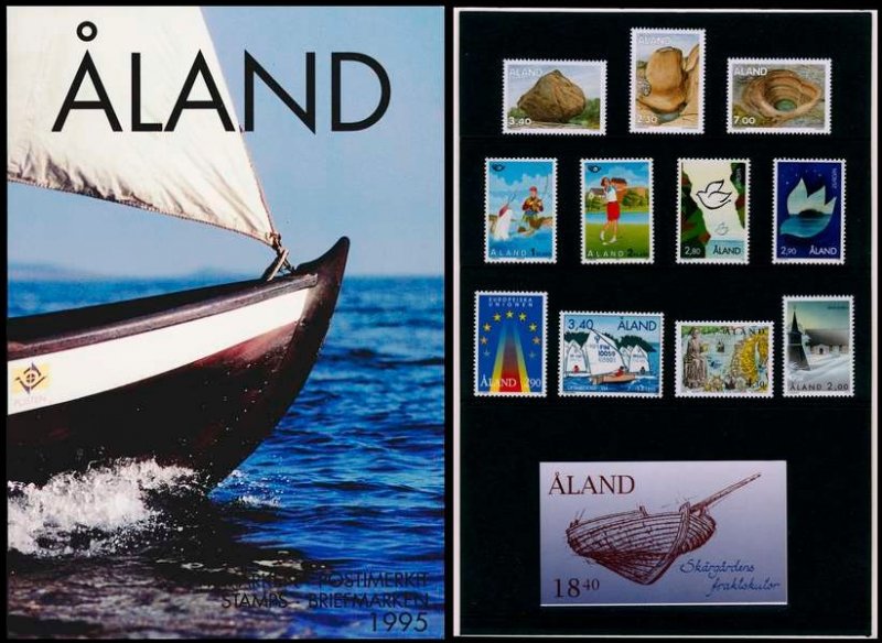 Aland Islands Åland Finland 1995 Stamps Year set MNH - Image 1