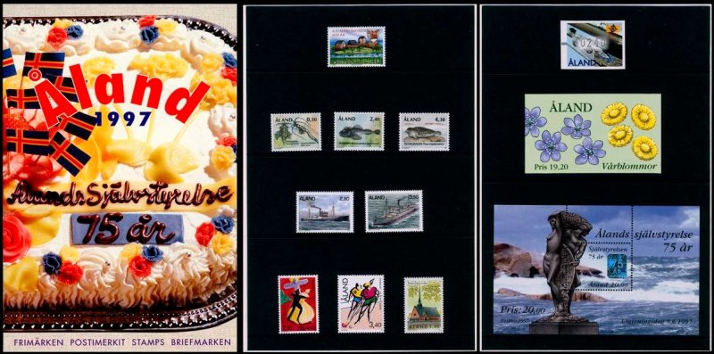 Aland Islands Åland Finland 1997 Stamps Year set MNH - Image 1