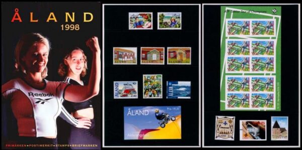 Aland Islands Åland Finland 1998 Stamps Year set MNH