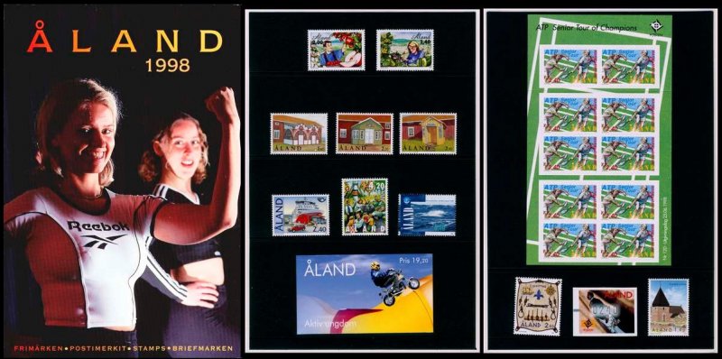 Aland Islands Åland Finland 1998 Stamps Year set MNH - Image 1