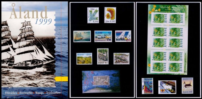 Aland Islands Åland Finland 1999 Stamps Year set MNH - Image 1