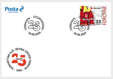 Faroe Islands Denmark 2024 Red Cross Samaritans FDC