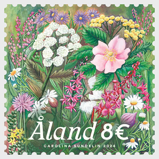 Aland Islands Åland Finland 2024 Flower arrangement On the Islet stamp MNH