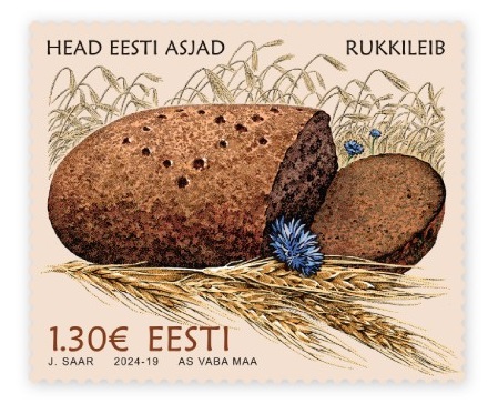 Estonia Estland Estonie 2024 Rye bread Omniva stamp MNH