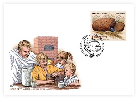 Estonia Estland Estonie 2024 Rye bread Omniva FDC