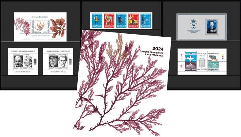 Denmark Danemark Danmark 2024 Year set in official folder PostNord MNH - Image 1