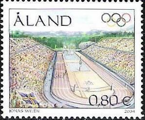 Aland islands Åland Finland 2004 Olympic games Athens Olympic stamp MNH