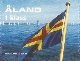 Aland islands Åland Finland 2004 Definitives Flag stamp MNH
