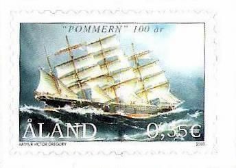 Aland islands Åland Finland 2003 Legendary sailship Pommern stamp MNH