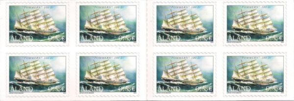 Aland islands Åland Finland 2003 Legendary sailship Pommern booklet MNH