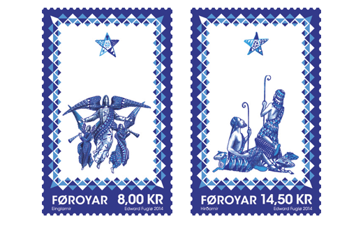 Faroe Islands Denmark 2014 Christmas Set of 2 stamps MNH