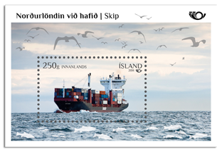 Iceland Island Istande 2014 Sea life Ship Scandinavian joint issue block MNH